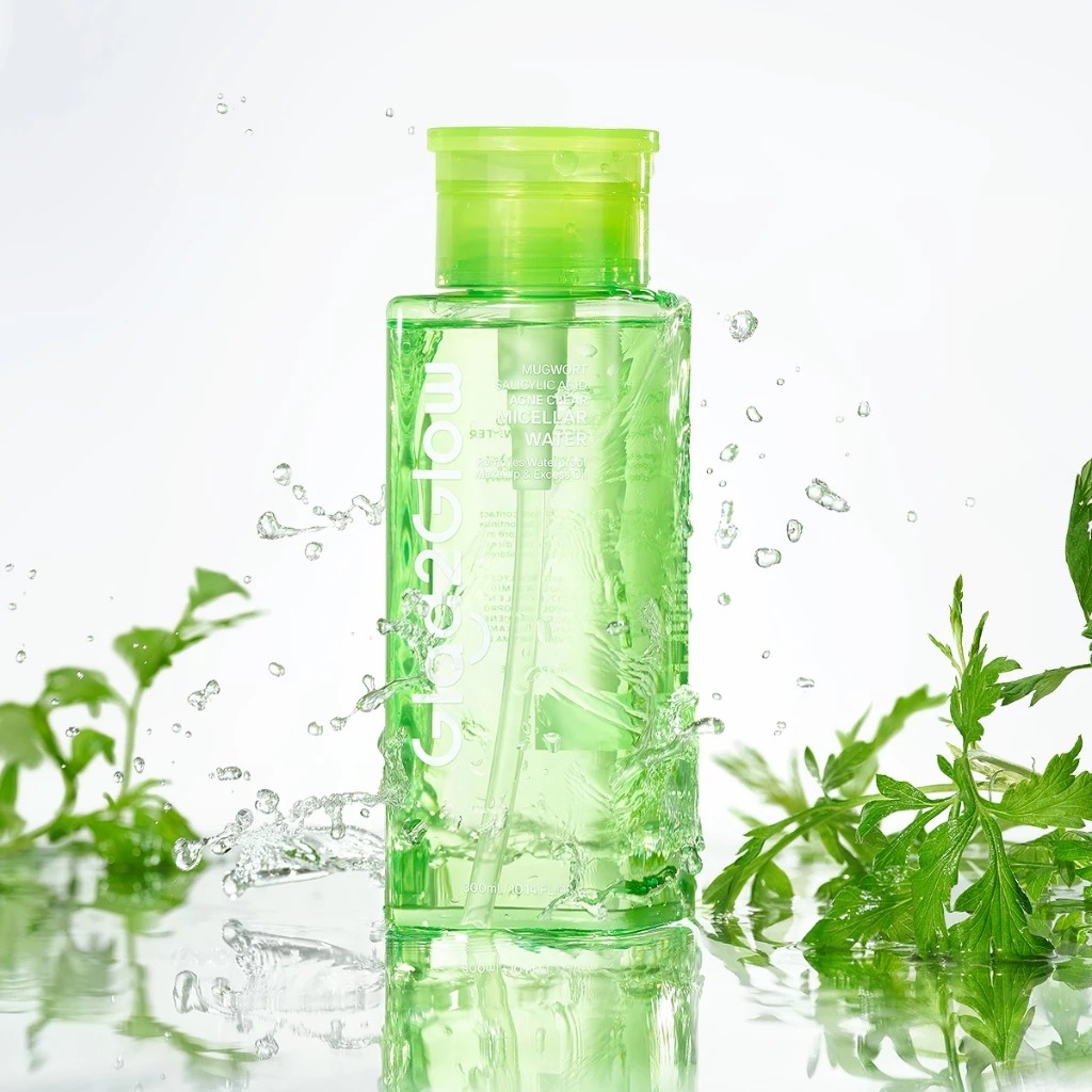 Glad 2 Glow Micellar Water - Mugwort Salicylic Acid Acne Clear 300ml