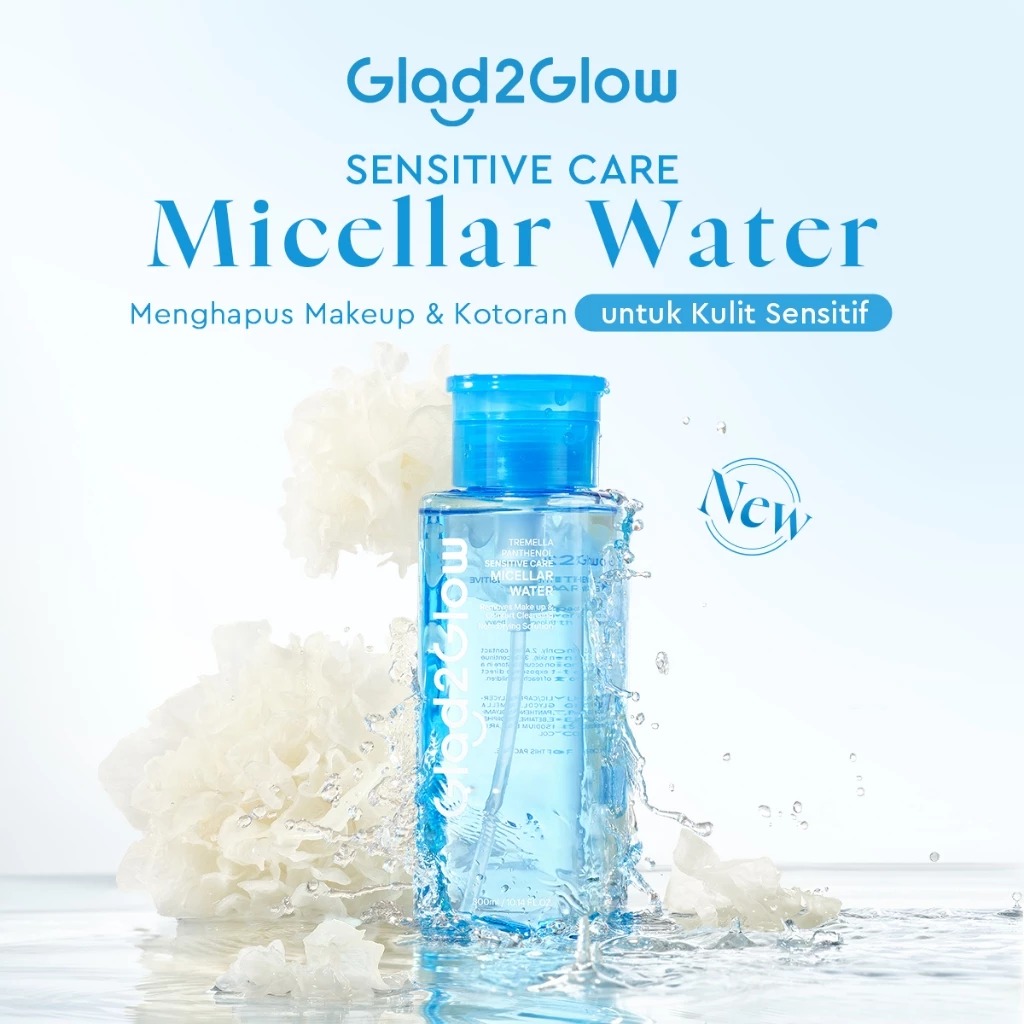 Glad 2 Glow Micellar Water - Tremella Panthenol Sensitive Care 300ml Glad 2 Glow Micellar Water - Tremella Panthenol Sensitive Care 300ml