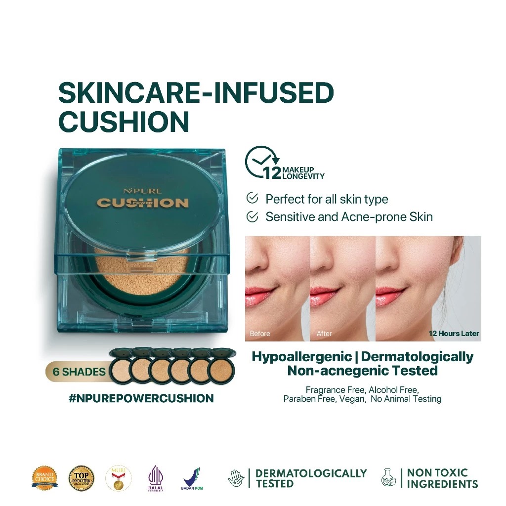 Npure Power Cushion Flawless Matte 13gr - Apricot