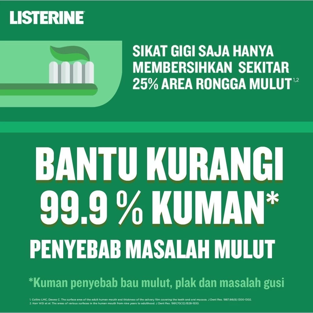 Listerine Antiseptic Mouthwash - Freshburst 100ml