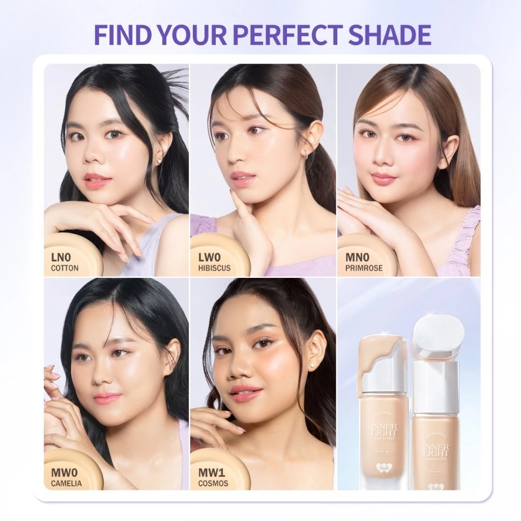 BNB Barenbliss Bloomdew Inner Light Serum Tint SPF30 PA+++ 30ml - LW0 Hibiscus