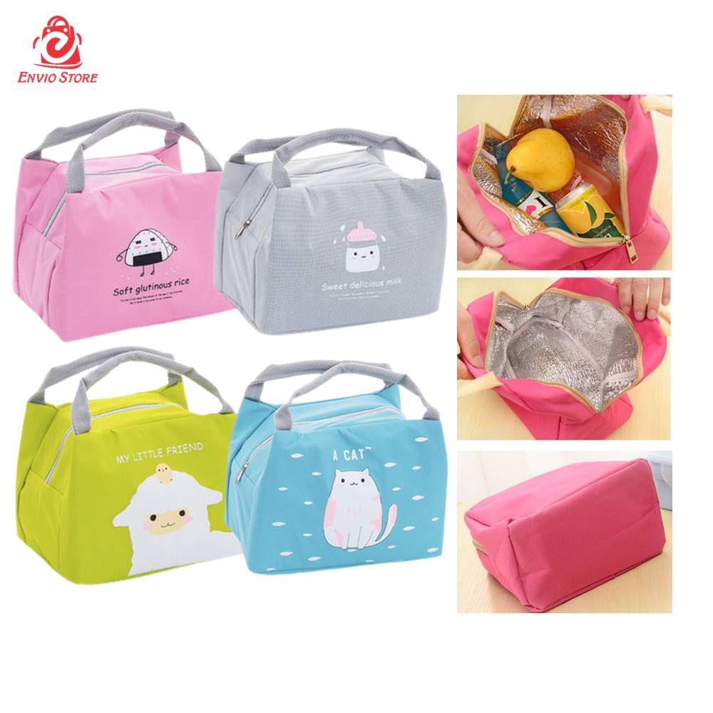 Tas Bekal Kartun / Cartoon Lunch Bag (Insulated/Cooler Bag)
