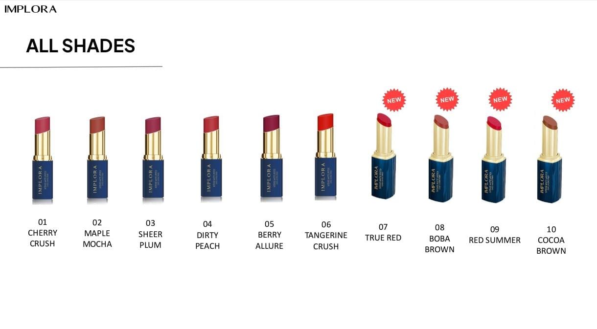 Implora Intense Matte Lipstick 3.5gr - 02 Maple Mocha