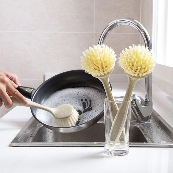 Sikat Dapur Mini dengan Gagang Tongkat (Sikat Kamar Mandi Wastafel Kitchen Sink)