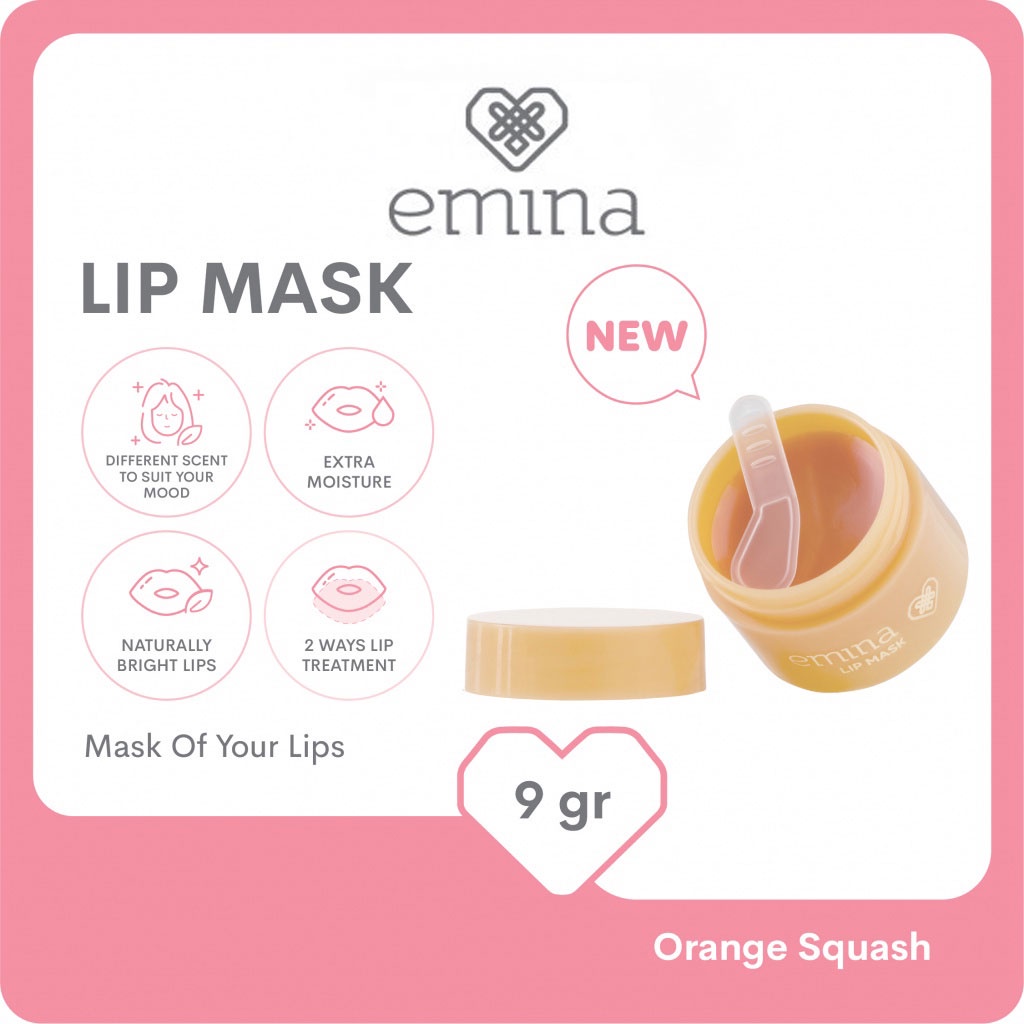 Emina Lip Mask 9gr - Orange Squash Emina Lip Mask 9gr - Orange Squash