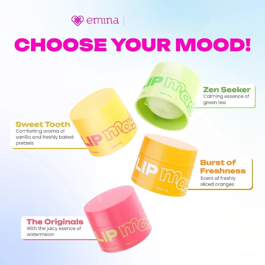 Emina Lip Mask 9gr - Milky Matcha (Hijau)