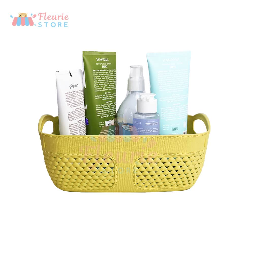 TRI J - Keranjang Plastik Serbaguna 24 x 17 x 9 cm (Mini Container)