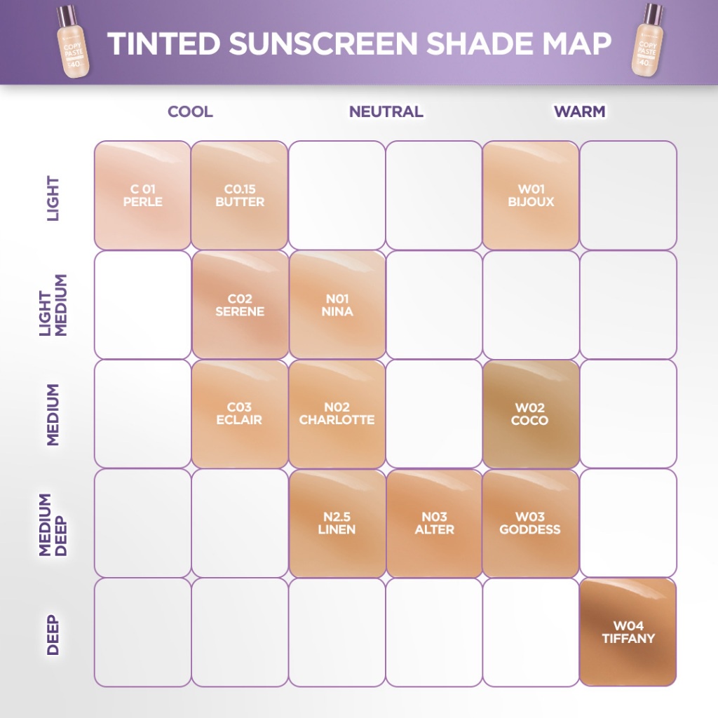 Somethinc Copy Paste Tinted Sunscreen SPF40 PA++++ 50ml - W01 Bijoux
