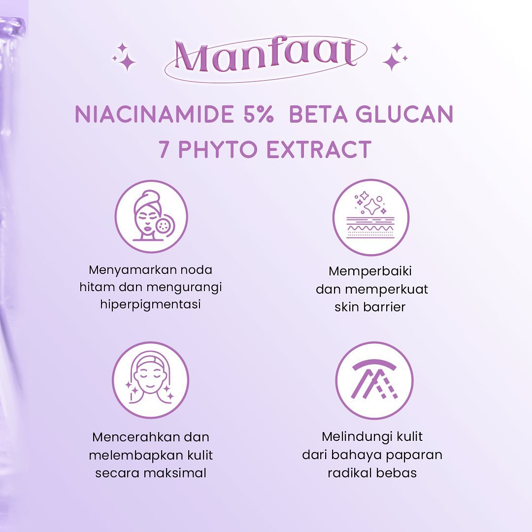 SCARLETT Face Serum 15ml - Niacinamide 5% Beta Glucan 7Phyto Extract