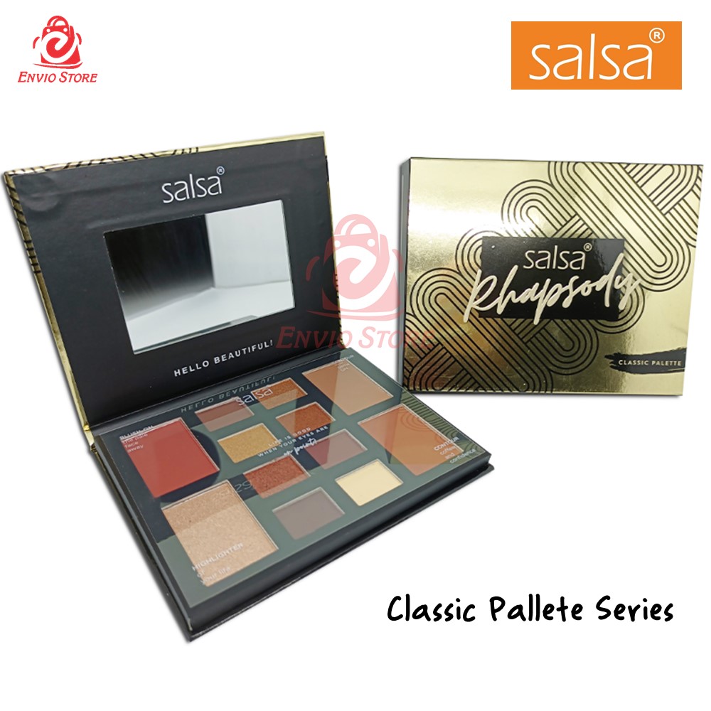 SALSA Rhapsody Pallette CLASSIC (Eyeshadow, Contour, Blush On, Highlighter)