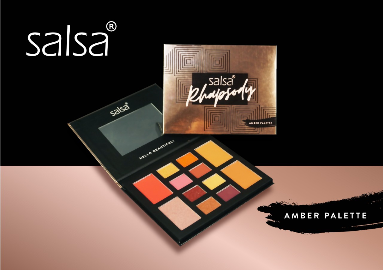 SALSA Rhapsody Pallette AMBER (Eyeshadow, Contour, Blush On, Highlighter)