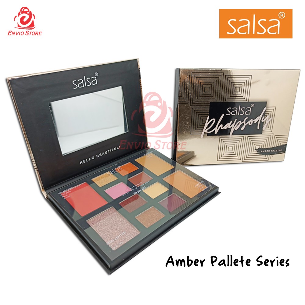 SALSA Rhapsody Pallette AMBER (Eyeshadow, Contour, Blush On, Highlighter)