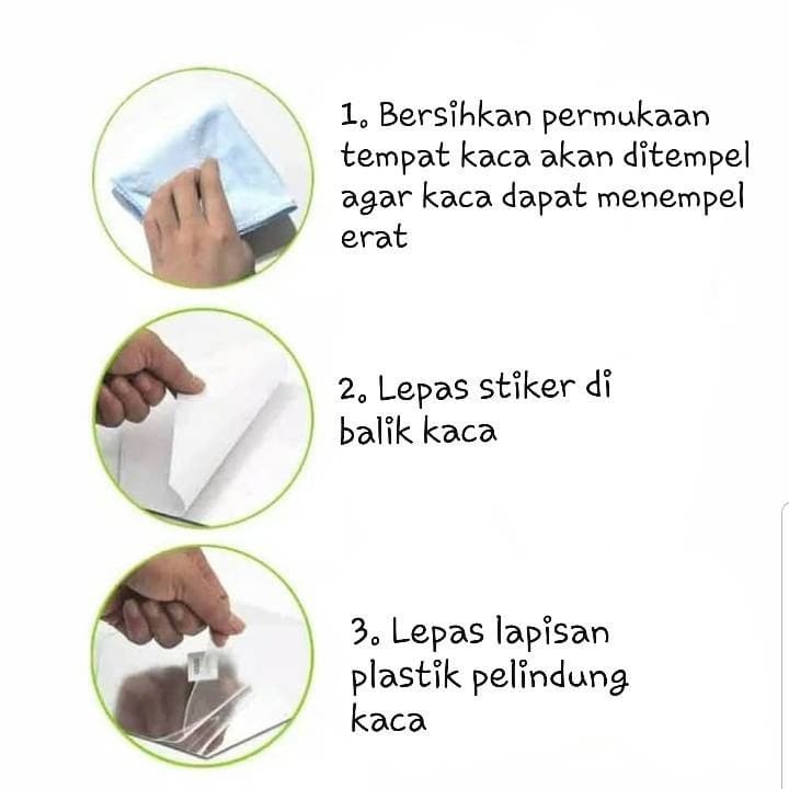 Cermin Hexagonal Set Isi 12 Ukuran 12cm (Kaca Hias Dekorasi)