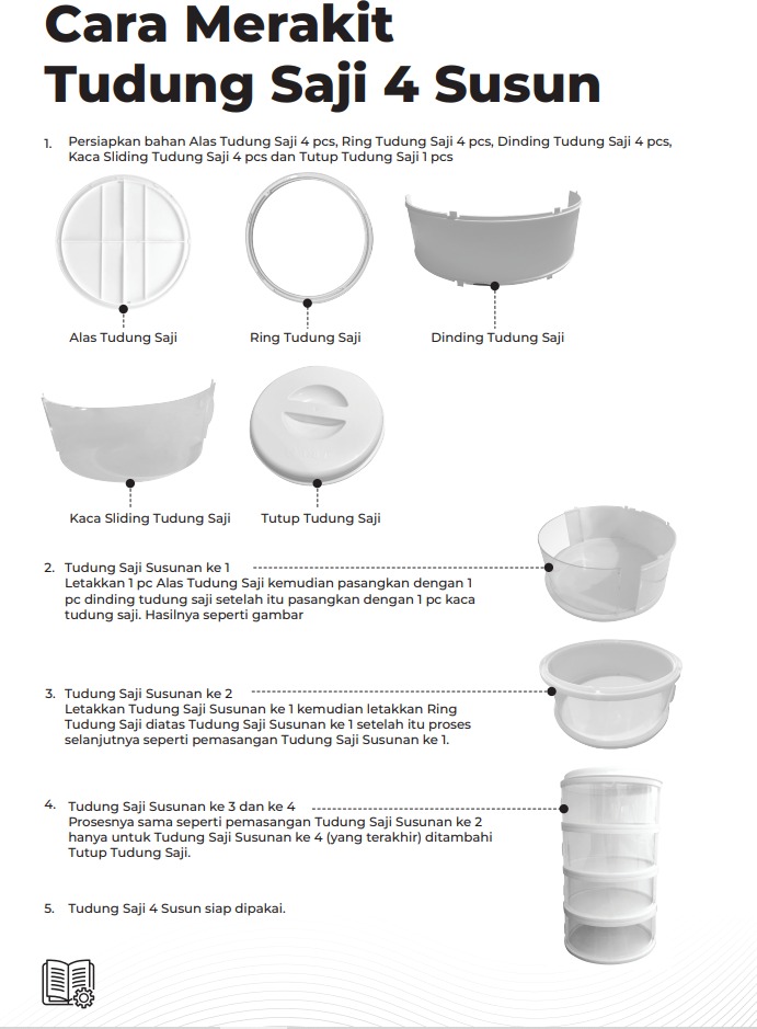 Food Storage 4 Susun - Tudung Saji Susun 4 Layer