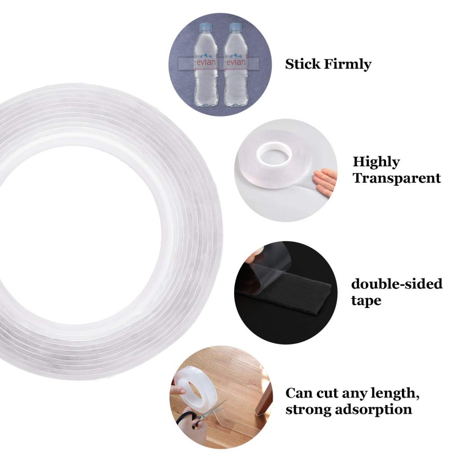 Nano Magic Tape 3Meter (Isolasi Bening Ajaib Double Tape)