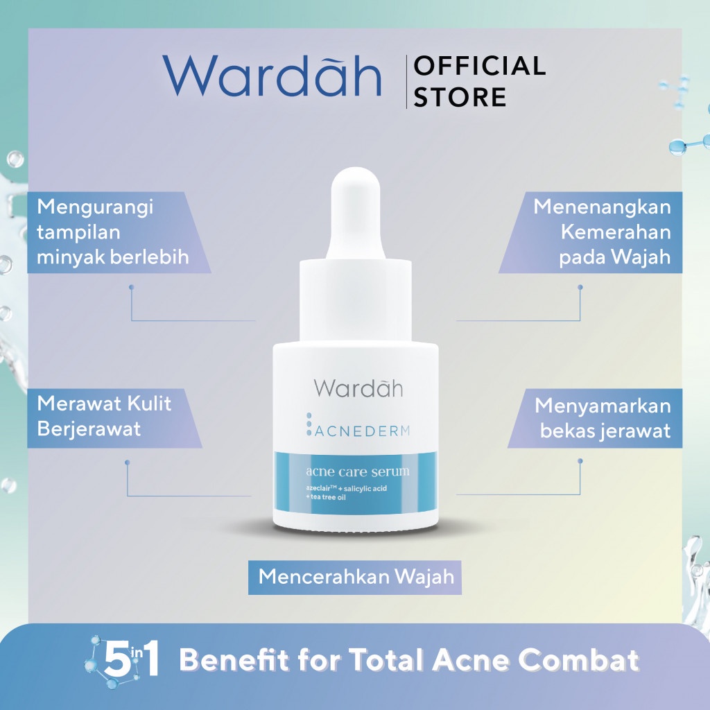 Wardah Acnederm Acne Care Serum 15ml Wardah Acnederm Acne Care Serum 15ml